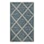Blue Diamond Tapestry Outdoor Accent Rug, 27x45