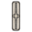 (B894) Black & Beige Oval Geometric Runner, 2x7
