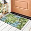 Tropical Green Hook Tufted Outdoor Accent Rug, 18x30
