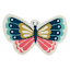 Multi-Colored Butterfly Shaped Hook Tufted Outdoor Accent Rug, 18x30