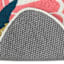 Multi-Colored Butterfly Shaped Hook Tufted Outdoor Accent Rug, 18x30
