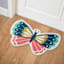 Multi-Colored Butterfly Shaped Hook Tufted Outdoor Accent Rug, 18x30