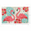 Flamingo Hook Tufted Outdoor Accent Rug, 18x30
