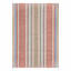 Coral & Green Striped Tapestry Outdoor Accent Rug, 27x45