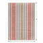 Coral & Green Striped Tapestry Outdoor Accent Rug, 27x45