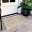 Linen Medallion Tapestry Outdoor Accent Rug, 27x45