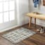 Grey & White Gradient Blocks with Gel Back Accent Rug, 27x45