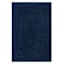 Navy Blue Braided Chenille Accent Rug, 4x6