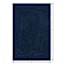 Navy Blue Braided Chenille Accent Rug, 4x6