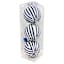 Homespun Patriotic 3-Count Blue Striped Fabric Wrapped Ornament, 80mm