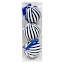 Homespun Patriotic 3-Count Blue Striped Fabric Wrapped Ornament, 80mm