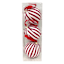 Homespun Patriotic 3-Count Red Striped Fabric Wrapped Ornament, 80mm