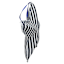 Homespun Patriotic Blue Striped Fabric Wrapped Star, 8.5"