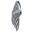 Homespun Patriotic Blue Striped Fabric Wrapped Star, 8.5"