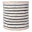 Blue Striped Round Fabric Storage Basket