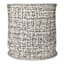 Black & White Round Fabric Storage Basket