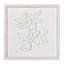 Providence White Wooden Wall Decor with Leaf, 12"