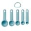 KitchenAid Set of 5 Mineral Blue Universal Measuring Spoons