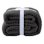 Honeybloom Dark Grey Sweater Knit Bed Blanket, Full/Queen