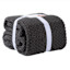 Honeybloom Dark Grey Sweater Knit Bed Blanket, Full/Queen