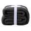 Honeybloom Dark Grey Sweater Knit Bed Blanket, King