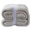 Honeybloom Light Grey Sweater Knit Bed Blanket, Full/Queen
