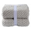Honeybloom Light Grey Sweater Knit Bed Blanket, King