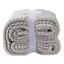Honeybloom Light Grey Sweater Knit Bed Blanket, King