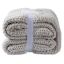 Honeybloom Light Grey Sweater Knit Bed Blanket, King