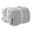 Honeybloom Light Grey Sweater Knit Bed Blanket, King