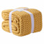 Honeybloom Yellow Sweater Knit Bed Blanket, Full/Queen