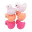Bunny Brights Set of 6 Flocked Chicks