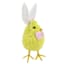 Homespun Easter Chick with Bunny Ears, 5"