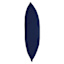 Navy Blue Canvas Square Outdoor Throw Pillow, 16"