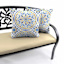 Castille Multicolor Mandala Square Oversized Outdoor Throw Pillow, 20"