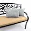 Tahiti Silver Lumbar Outdoor Throw Pillow, 14x20