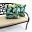 Seneca Navy Blue Oversized Square Outdoor Throw Pillow, 20"