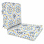 2-Piece Multicolor Castille Outdoor Deep Seat Cushion