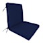 Navy Blue Canvas Outdoor Hinged Cushion