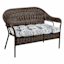 Castille Multicolor Outdoor Wicker Settee Cushion