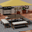 Castille Multicolor Outdoor Bench Cushion