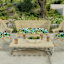 Seneca Navy Blue Outdoor Wicker Settee Cushion