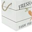 Homespun Easter White Wood Fresh Carrots Bin, 12"