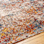 (A522) Mirabel Scarlet Abstract Area Rug, 8x10