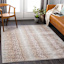 (D614) Crosby St. Roma Neutral Fawn Print Area Rug, 5x7