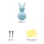 Bunny Brights Blue Blow-Up Inflatable Marshmallow Bunny, 18"