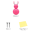 Bunny Brights Pink Blow-Up Inflatable Marshmallow Bunny, 18"