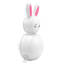 Bunny Brights White Blow-Up Inflatable Marshmallow Bunny, 18"