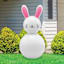 Bunny Brights White Blow-Up Inflatable Marshmallow Bunny, 18"