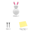 Bunny Brights White Blow-Up Inflatable Marshmallow Bunny, 18"
